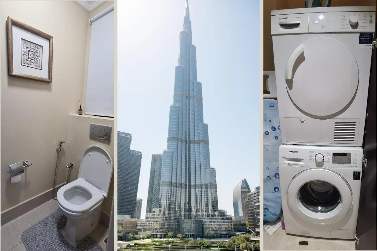 דירות דובאי Palmbay 1Br Full Burj Khalifa & Fountain View